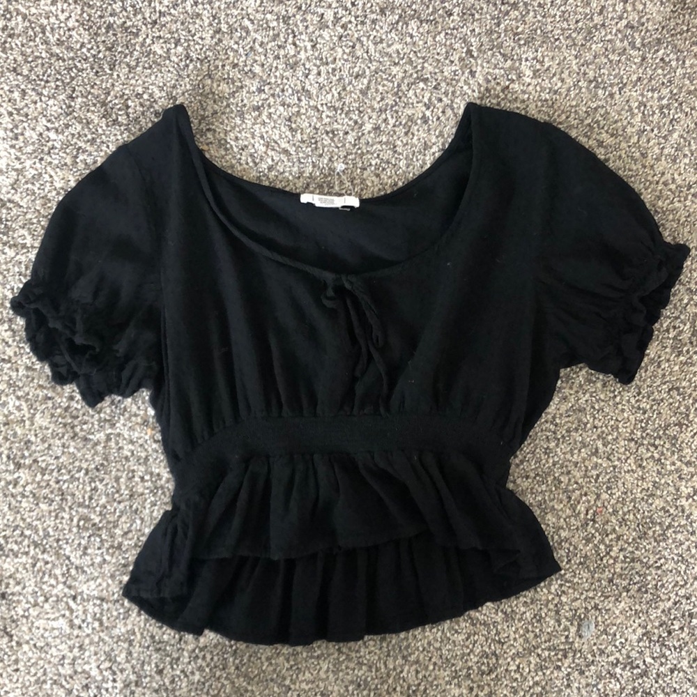 Black crop top